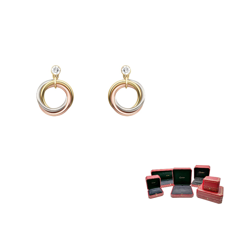 Cartier Серьги Trinity Series 18K Gold Diamond Unisex Multicolor
Cartier Серьги Trinity Series 18K Gold Diamond Unisex Multicolor