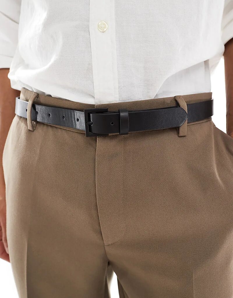 Элегантный узкий ремень из искусственной кожи ASOS DESIGN с матовой черной пряжкой черного цвета
Элегантный узкий ремень из искусственной кожи ASOS DESIGN с матовой черной пряжкой черного цвета