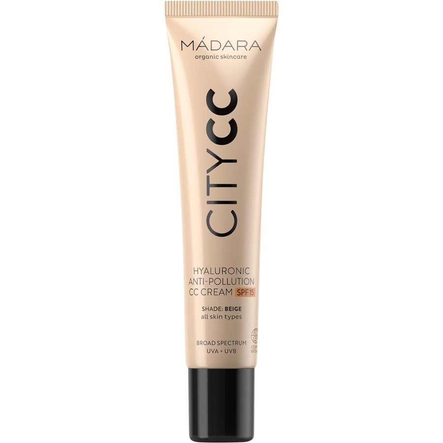 Крем для лица MÁDARA CITYCC Hyaluronic Anti-Pollution CC Cream SPF15, BEIGE / 40 ml
Крем для лица MÁDARA CITYCC Hyaluronic Anti-Pollution CC Cream SPF15, BEIGE / 40 ml