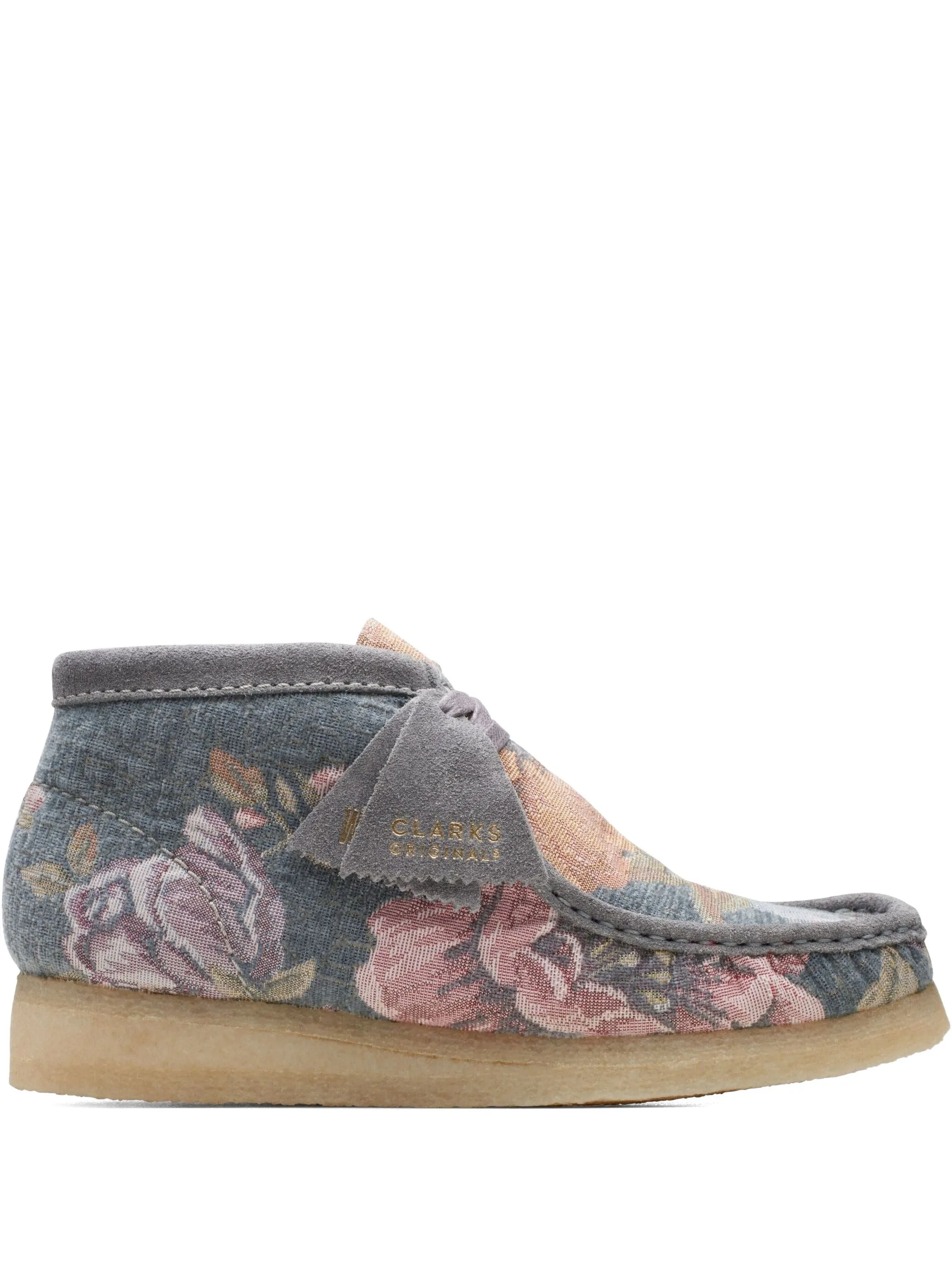 Ботинки Wallabee Floral Clarks Originals, синий
Ботинки Wallabee Floral Clarks Originals, синий