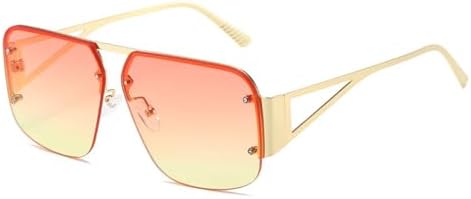 Винтажные солнцезащитные очки без оправы для женщин, модный панк, конфетные солнцезащитные очки, женские солнцезащитные очки с градиентной защитой UV400 MTZJH, C2gold-pinkyellow
Винтажные солнцезащитные очки без оправы для женщин, модный панк, конфетные солнцезащитные очки, женские солнцезащитные очки с градиентной защитой UV400 MTZJH, C2gold-pinkyellow