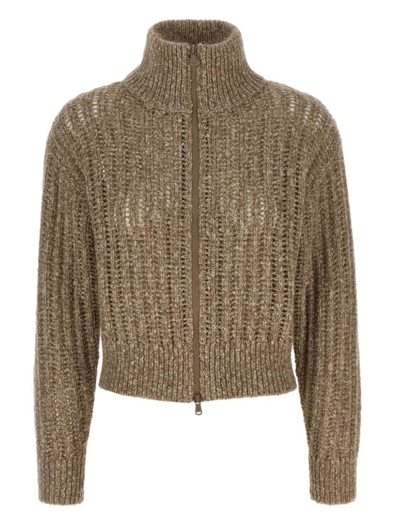 Кардиган с высоким воротом Brunello Cucinelli, нейтральный
Кардиган с высоким воротом Brunello Cucinelli, нейтральный