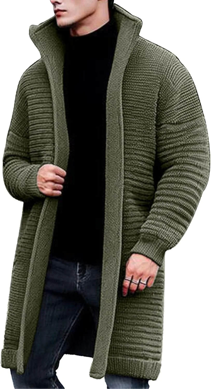 Мужской зимний кардиган с лацканами и открытым передом
Мужской зимний кардиган с лацканами и открытым передом