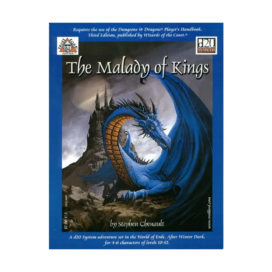 Модуль Malady of Kings (1st Printing), Fantasy Adventures (Troll Lord Games) (d20)
Модуль Malady of Kings (1st Printing), Fantasy Adventures (Troll Lord Games) (d20)