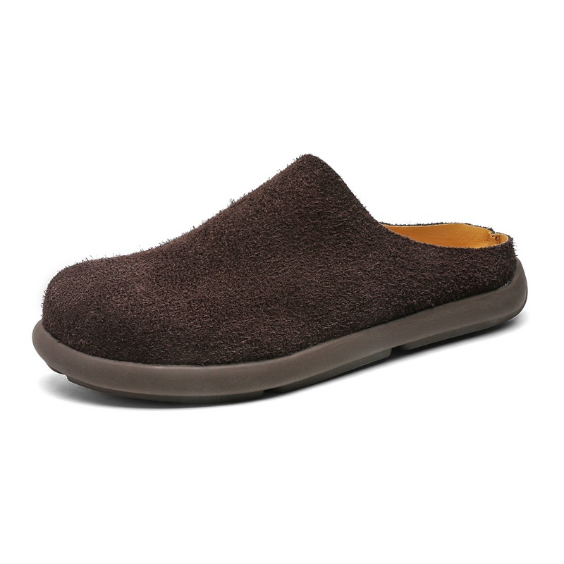 SOBB Мужские коричневые тапочки с закрытым носком на резиновой подошве, устойчивые к скольжению и истиранию, цвет Brown
SOBB Мужские коричневые тапочки с закрытым носком на резиновой подошве, устойчивые к скольжению и истиранию, цвет Brown