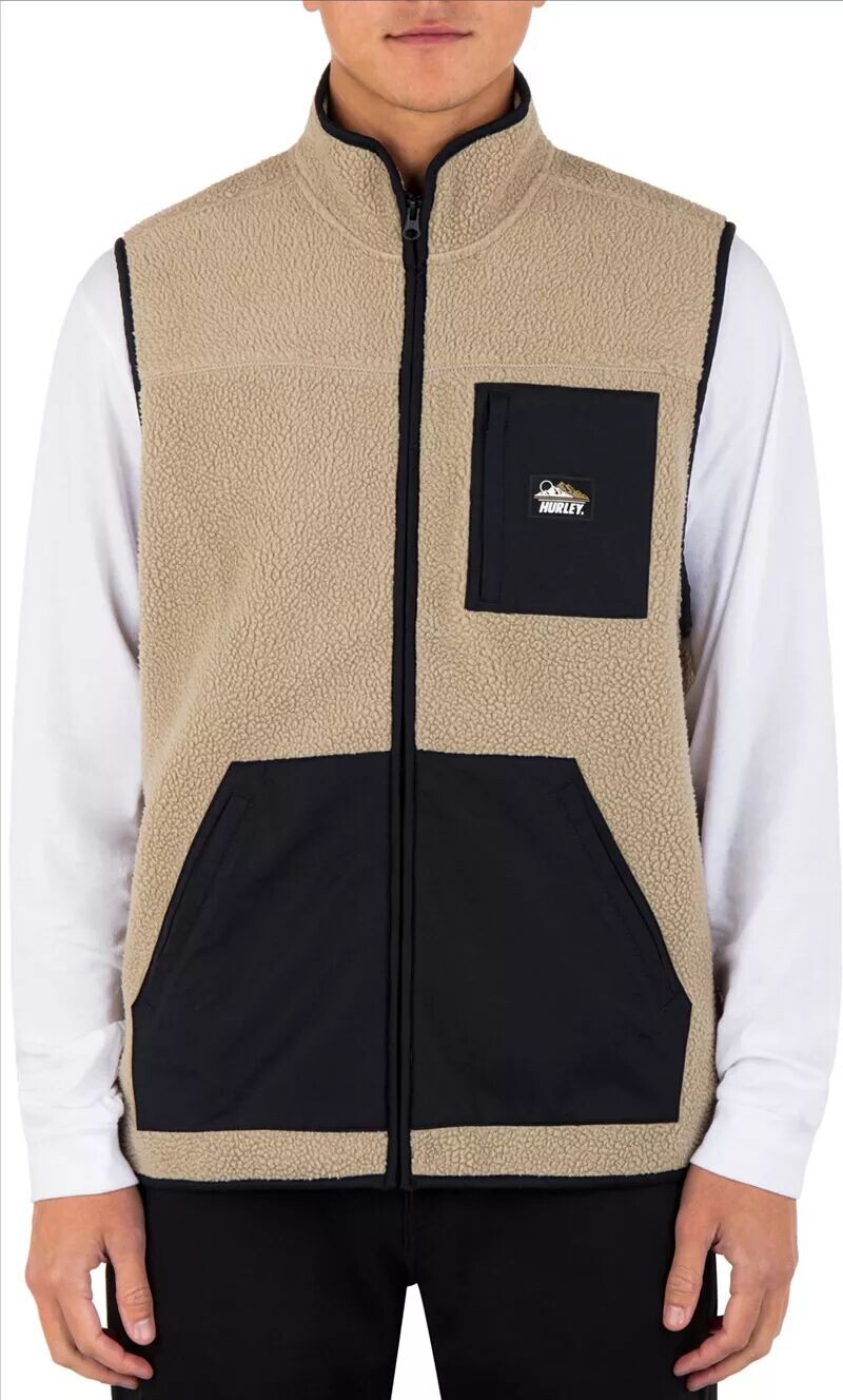 Мужской жилет на молнии Hurley Midland Burrito, хаки
Мужской жилет на молнии Hurley Midland Burrito, хаки