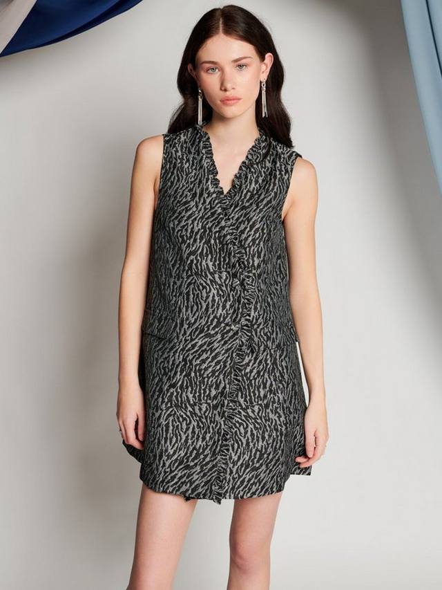 Мини-платье с запахом от джослин GHOSPELL, цвет Black Zebra
Мини-платье с запахом от джослин GHOSPELL, цвет Black Zebra