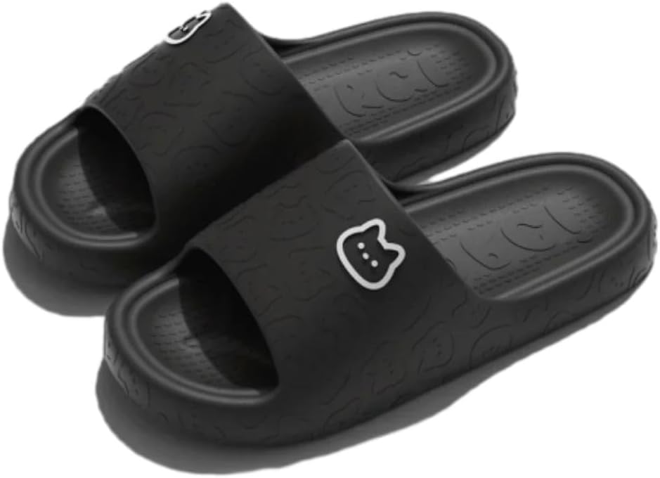 Летние тапочки irLocy для дома для женщин и мужчин, домашние тапочки для ванной, платформенные, нескользящие, с изображением медведя, мультяшные шлепанцы, пляжные сандалии для дома, черный
Летние тапочки irLocy для дома для женщин и мужчин, домашние тапочки для ванной, платформенные, нескользящие, с изображением медведя, мультяшные шлепанцы, пляжные сандалии для дома, черный