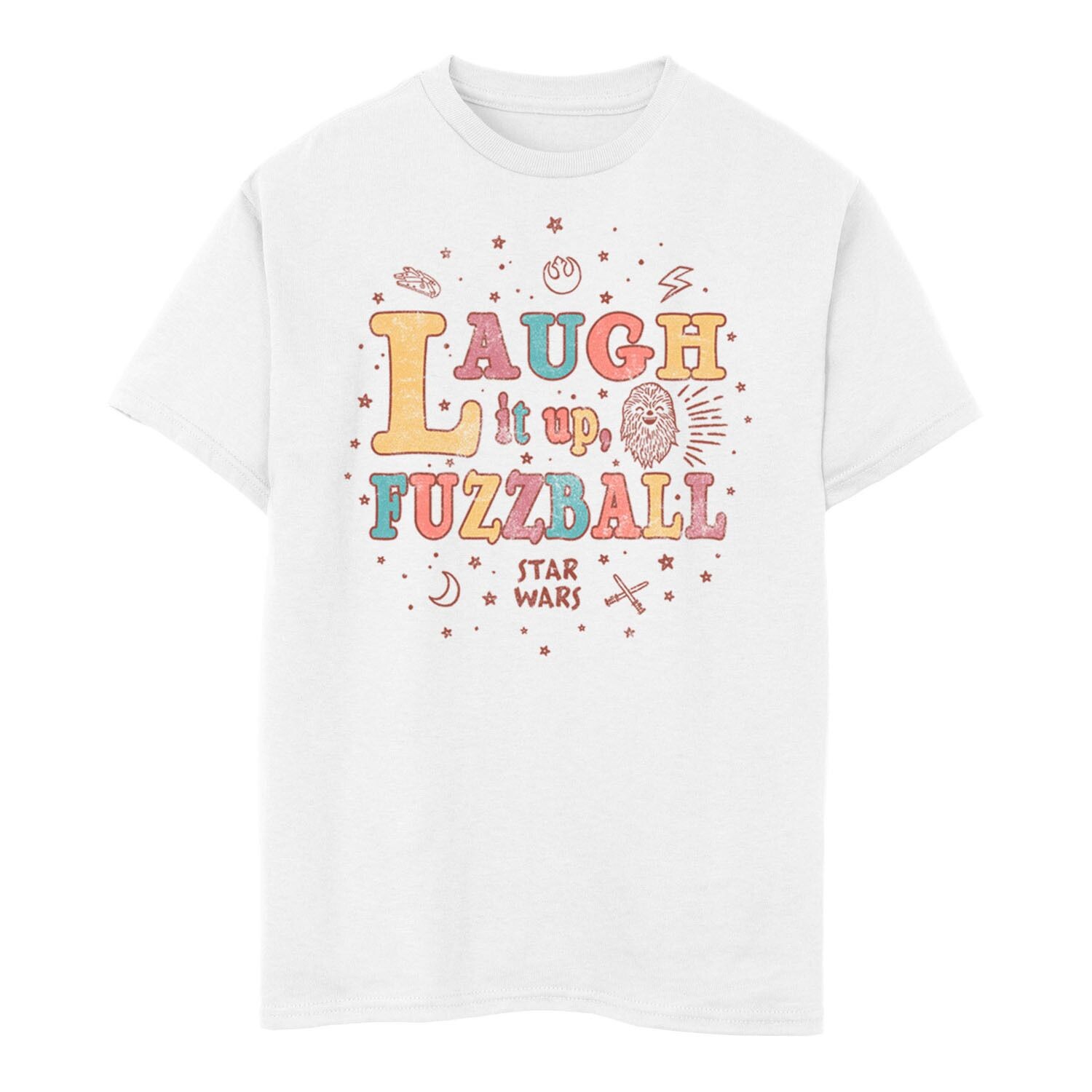 Футболка в стиле ретро с надписью «Laugh It Up Fuzzball» для мальчиков 8–20 лет Licensed Character, белый
Футболка в стиле ретро с надписью «Laugh It Up Fuzzball» для мальчиков 8–20 лет Licensed Character, белый