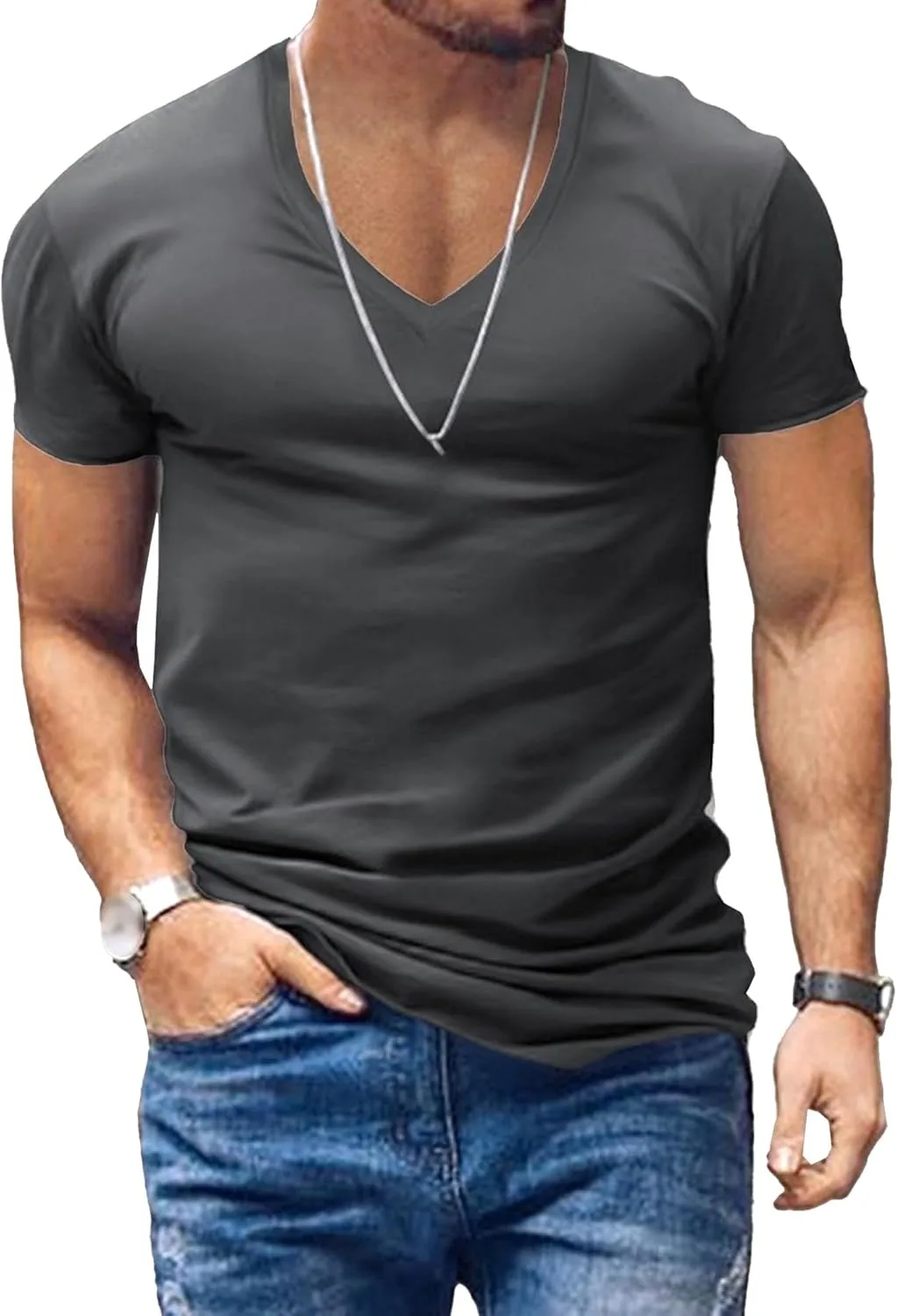 Мужская футболка V-образным вырезом, классическая, для спорта и отдыха Zylphorix
Мужская футболка V-образным вырезом, классическая, для спорта и отдыха Zylphorix