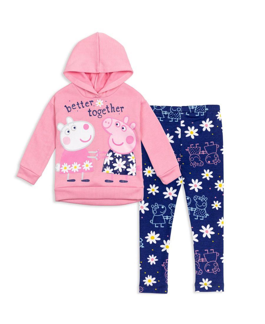 Комплект одежды для девочек: флисовая толстовка с капюшоном и леггинсы Peppa Pig, Pink / blue
Комплект одежды для девочек: флисовая толстовка с капюшоном и леггинсы Peppa Pig, Pink / blue