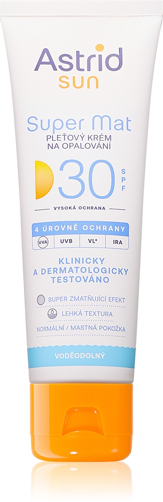 Солнцезащитный крем для лица SPF 30 Astrid, 50 мл
Солнцезащитный крем для лица SPF 30 Astrid, 50 мл