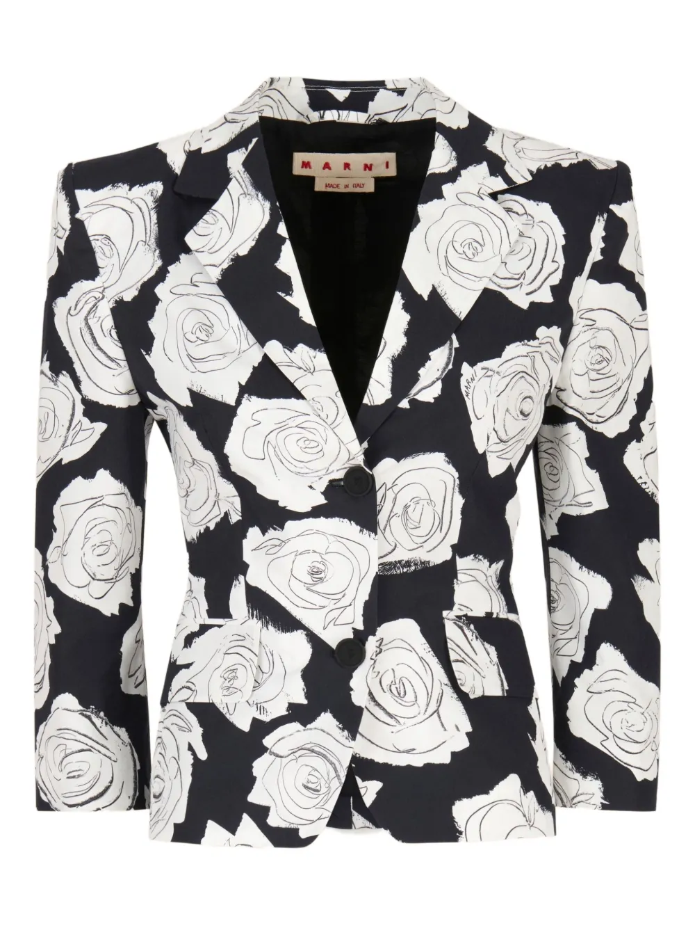 Блейзер Aurora с цветочным принтом Marni, черный
Блейзер Aurora с цветочным принтом Marni, черный