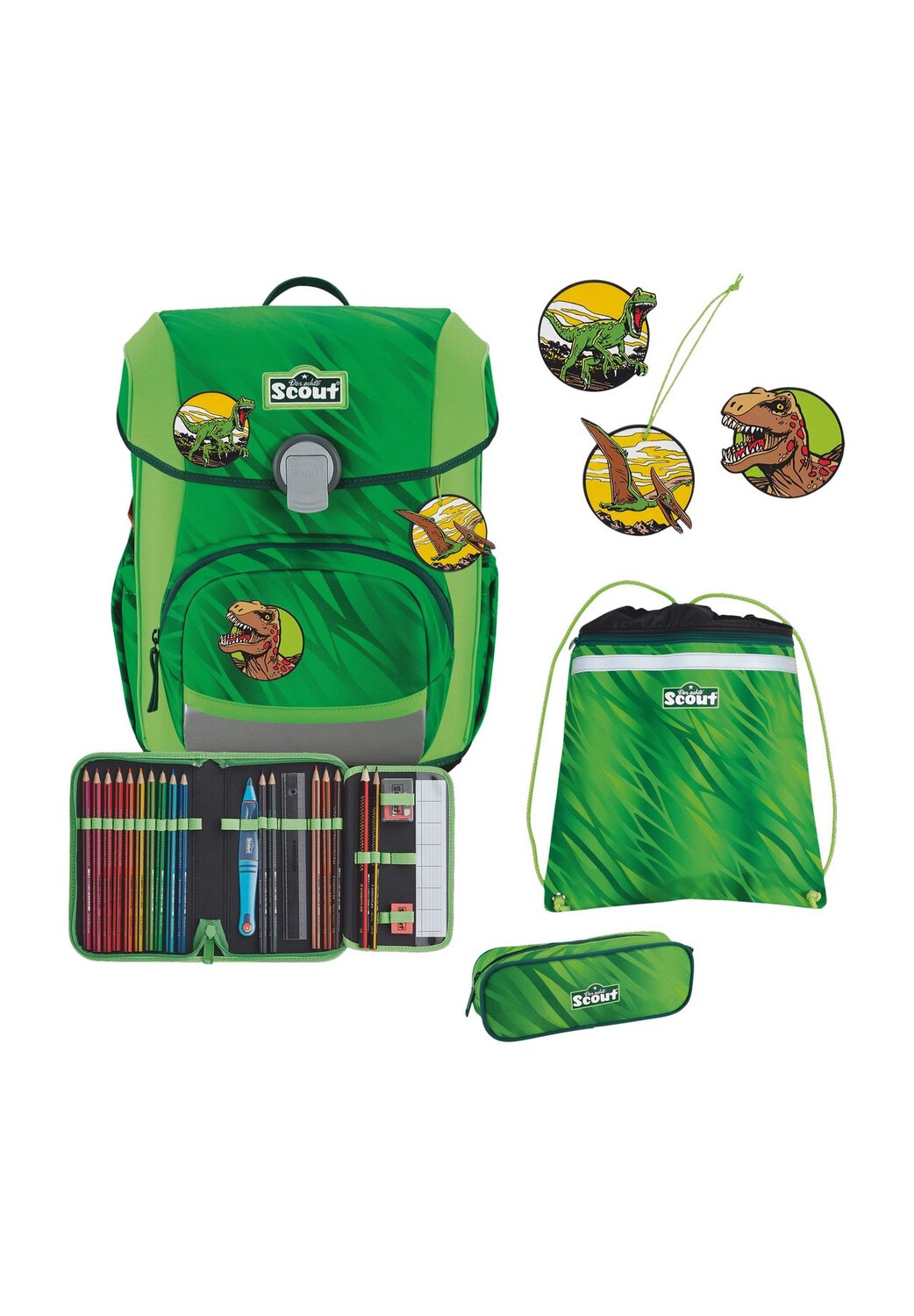 Набор школьных сумок, 4 шт Scout, цвет Dino Rex
Набор школьных сумок, 4 шт Scout, цвет Dino Rex