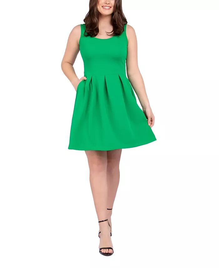 Женское платье без рукавов с плиссированными карманами до колена 24seven Comfort Apparel, зеленый
Женское платье без рукавов с плиссированными карманами до колена 24seven Comfort Apparel, зеленый