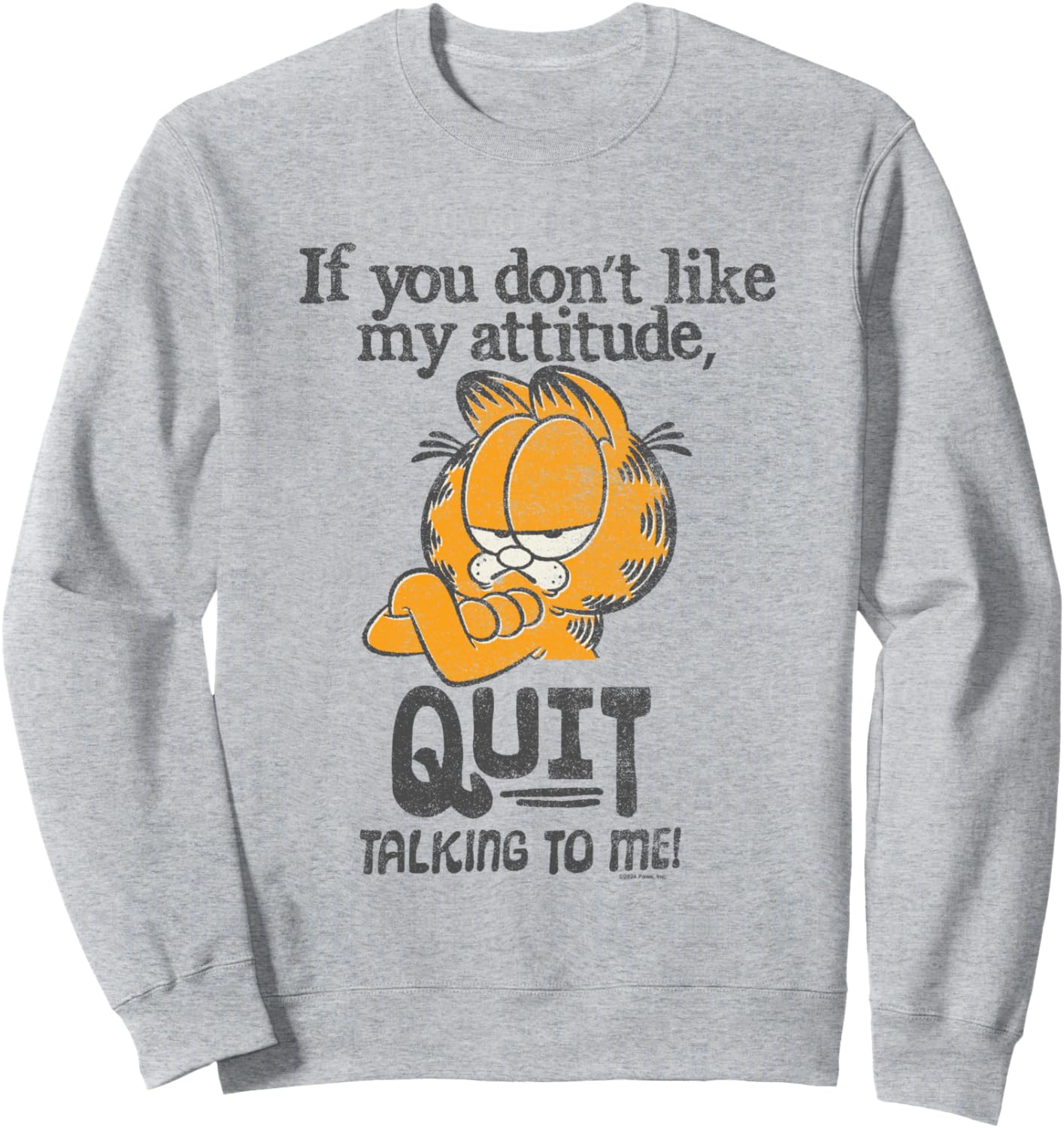 Толстовка «Гарфилду не нравится мой характер, перестань со мной разговаривать!», серая Garfield
Толстовка «Гарфилду не нравится мой характер, перестань со мной разговаривать!», серая Garfield