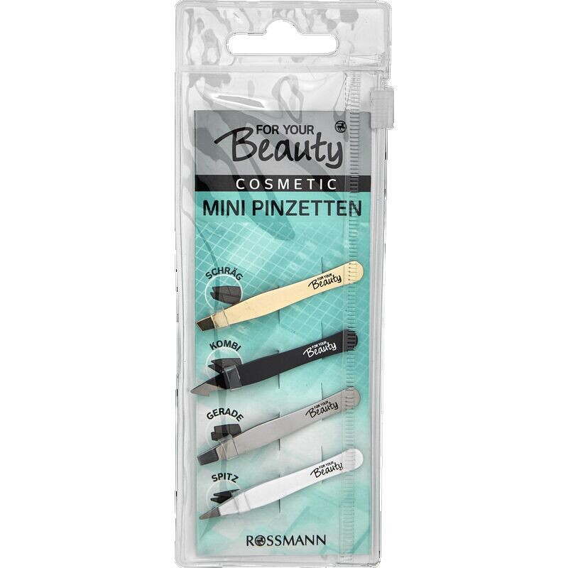 Мини-пинцеты For Your Beauty, 4 шт.
Мини-пинцеты For Your Beauty, 4 шт.