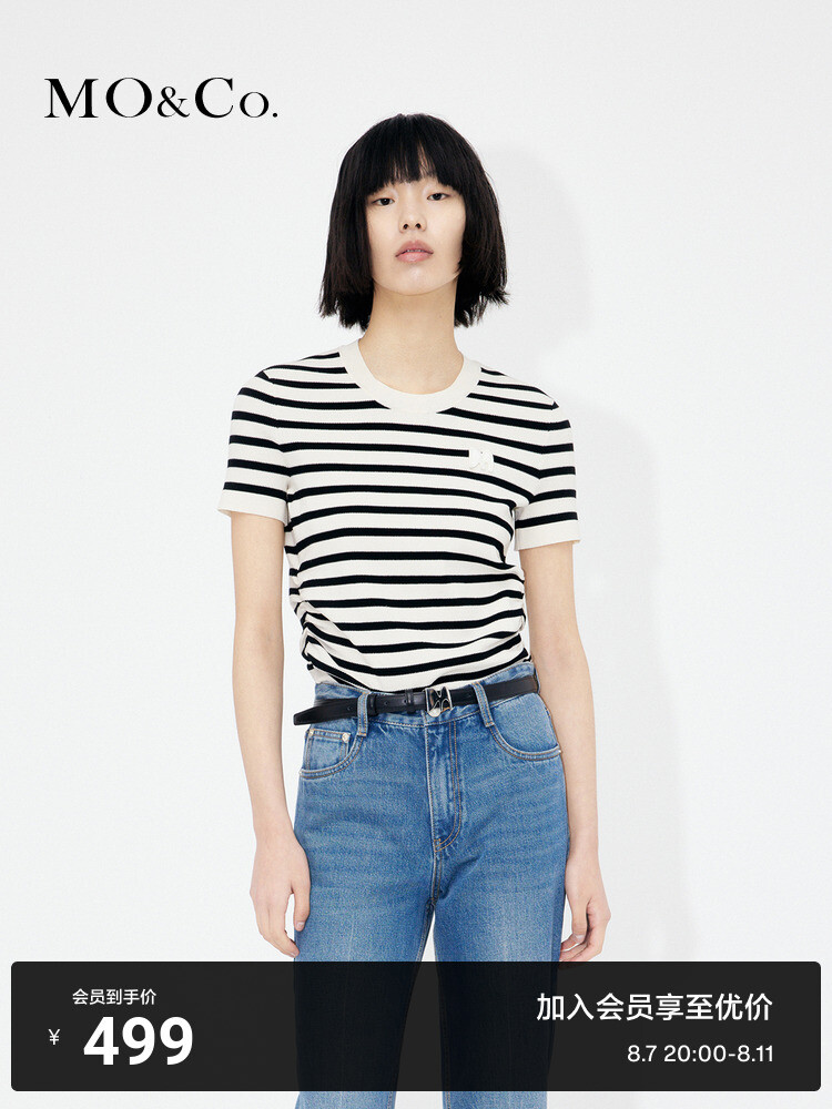 Свитер полосатый Moco Moanke с вышитым логотипом, белый / черный
Свитер полосатый Moco Moanke с вышитым логотипом, белый / черный