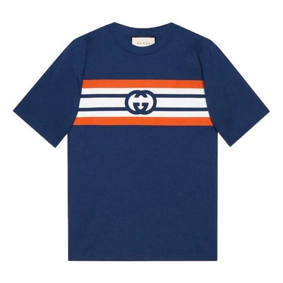 Футболка GUCCI Interlocking G Stripe Print T-shirt 'Blue', синий
Футболка GUCCI Interlocking G Stripe Print T-shirt 'Blue', синий