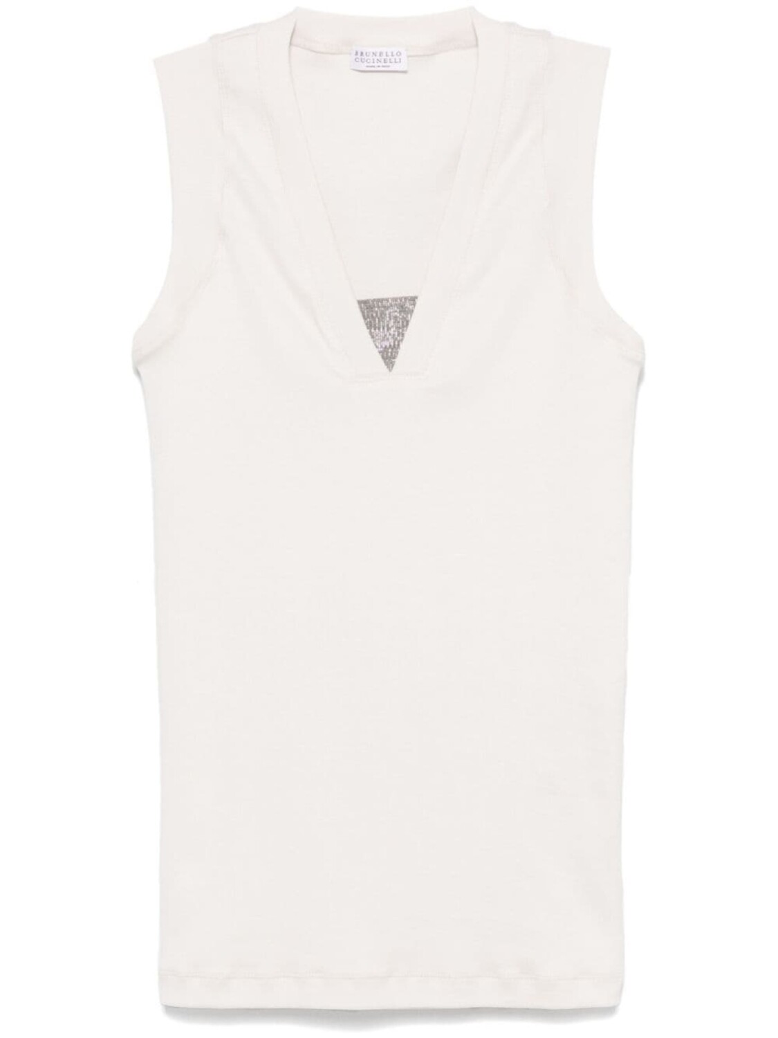 Brunello Cucinelli топ с декором Monili, белый
Brunello Cucinelli топ с декором Monili, белый