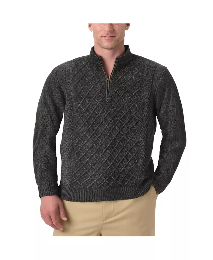 Большой и высокий мягкий свитер с кабельной вязкой и молнией на четверть Kingsize, черный
Большой и высокий мягкий свитер с кабельной вязкой и молнией на четверть Kingsize, черный