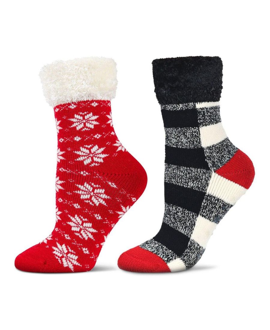 Женские плюшевые нескользящие носки для бортпроводников (2 пары в упаковке) MeMoi, Black red
Женские плюшевые нескользящие носки для бортпроводников (2 пары в упаковке) MeMoi, Black red