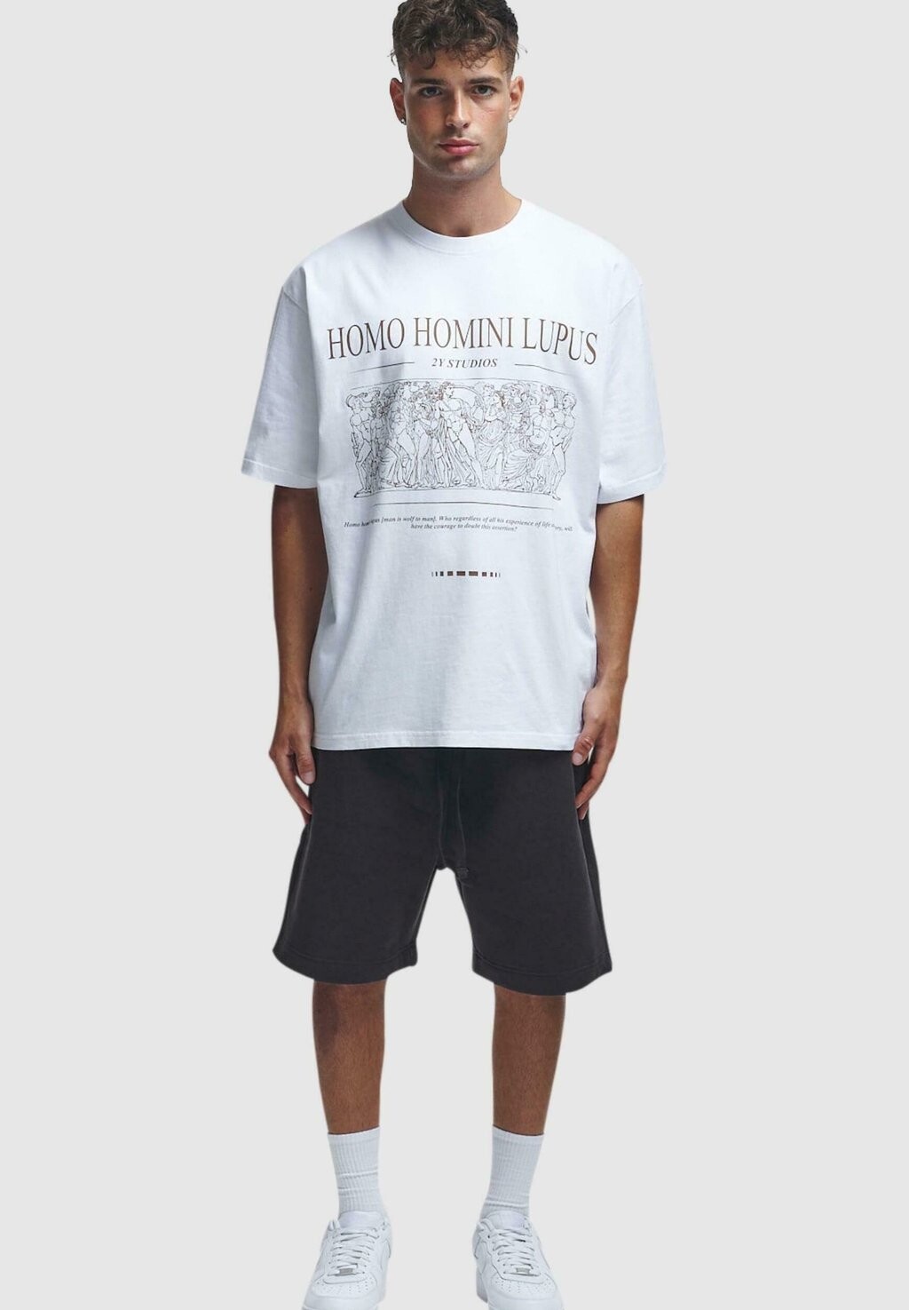 Футболка с набивным рисунком Homini 2Y Studios, белая
Футболка с набивным рисунком Homini 2Y Studios, белая