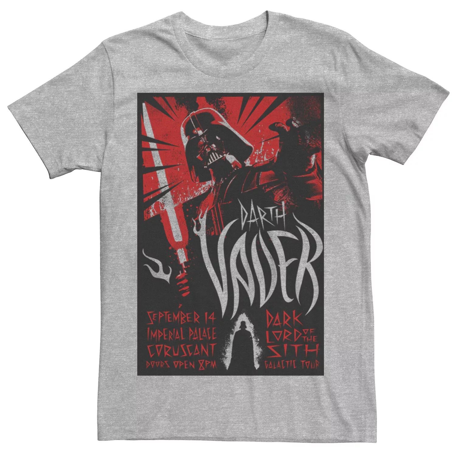 Мужская футболка с плакатом «Дарт Вейдер Темный Лорд Галактического тура» Star Wars
Мужская футболка с плакатом «Дарт Вейдер Темный Лорд Галактического тура» Star Wars