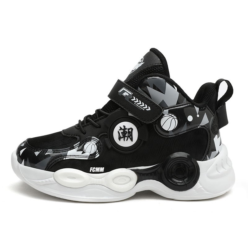 Дышащие баскетбольные кроссовки для детей FCMM, черный/белый
Дышащие баскетбольные кроссовки для детей FCMM, черный/белый
