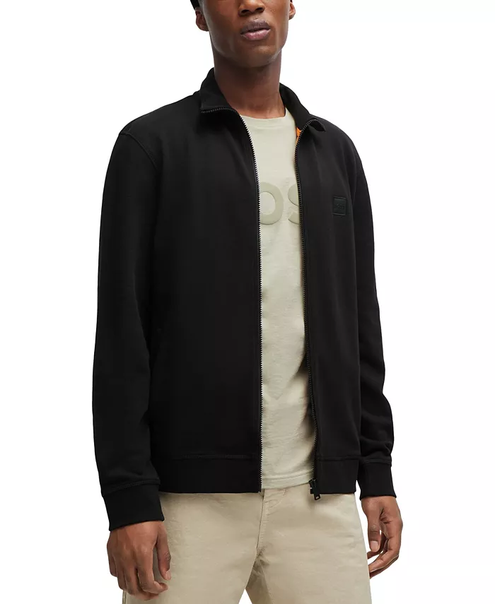 Мужская куртка с молнией и логотипом Hugo Boss, черный
Мужская куртка с молнией и логотипом Hugo Boss, черный