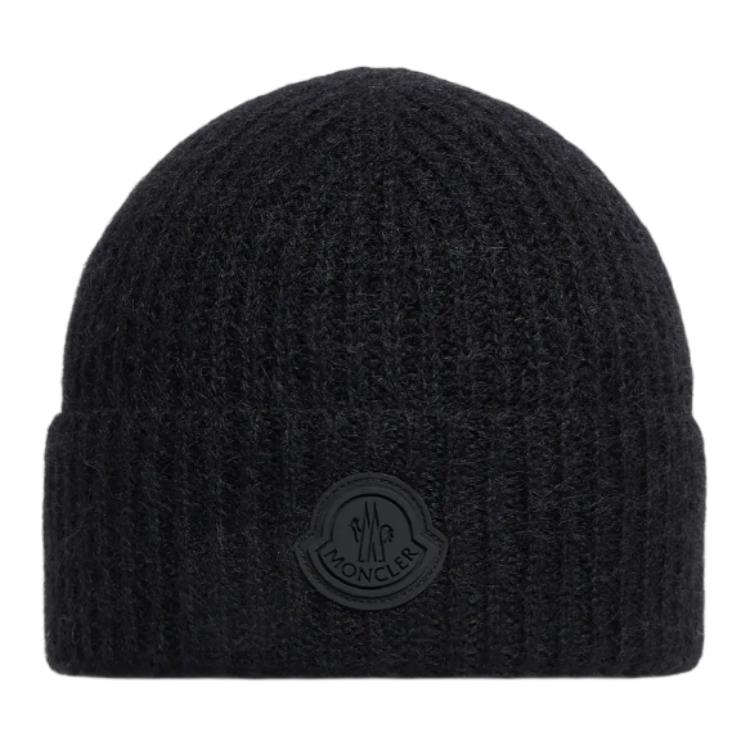 Мохеровая шерсть, бини Moncler, черный
Мохеровая шерсть, бини Moncler, черный