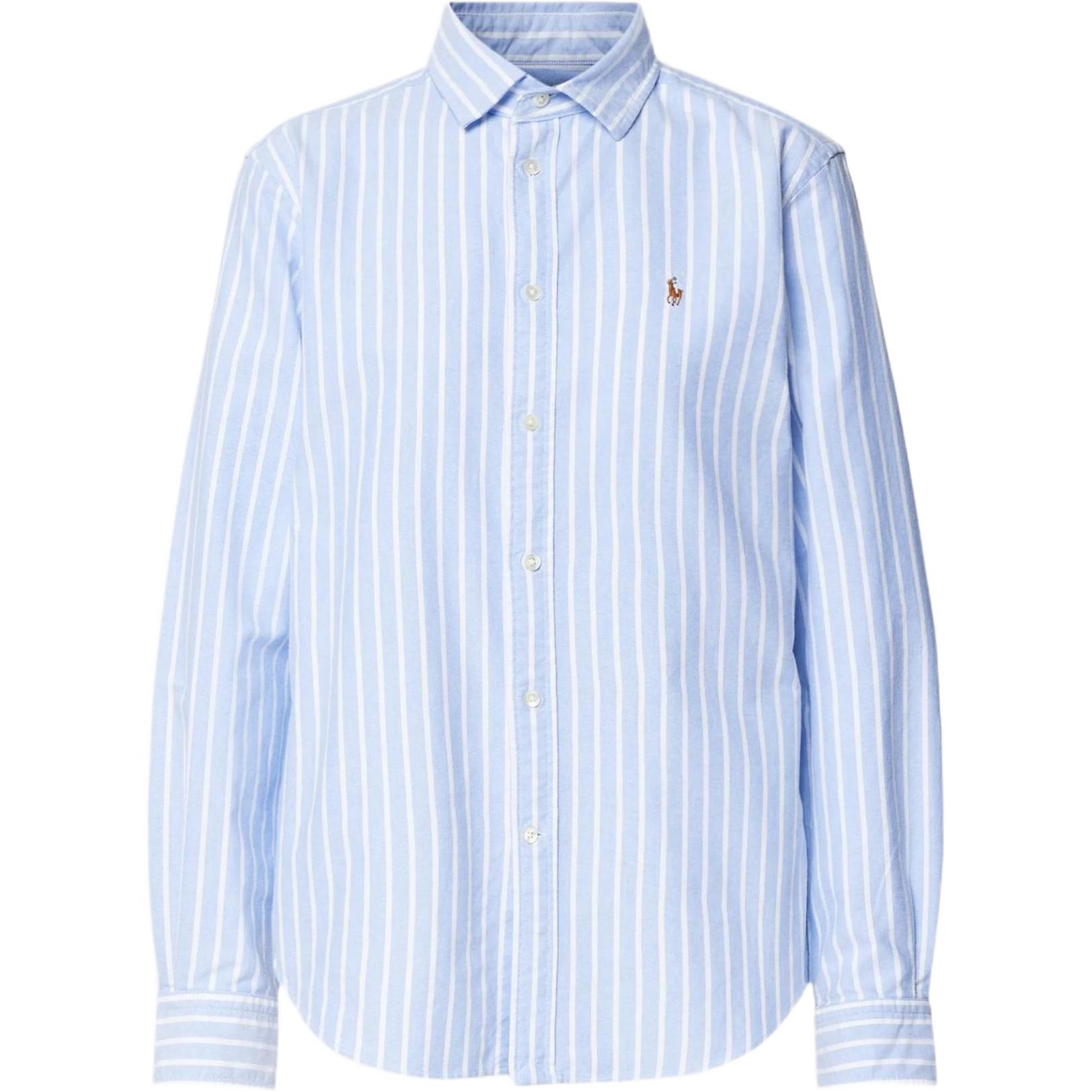 Классическая оксфордская рубашка Polo Ralph Lauren, синяя 
Классическая оксфордская рубашка Polo Ralph Lauren, синяя