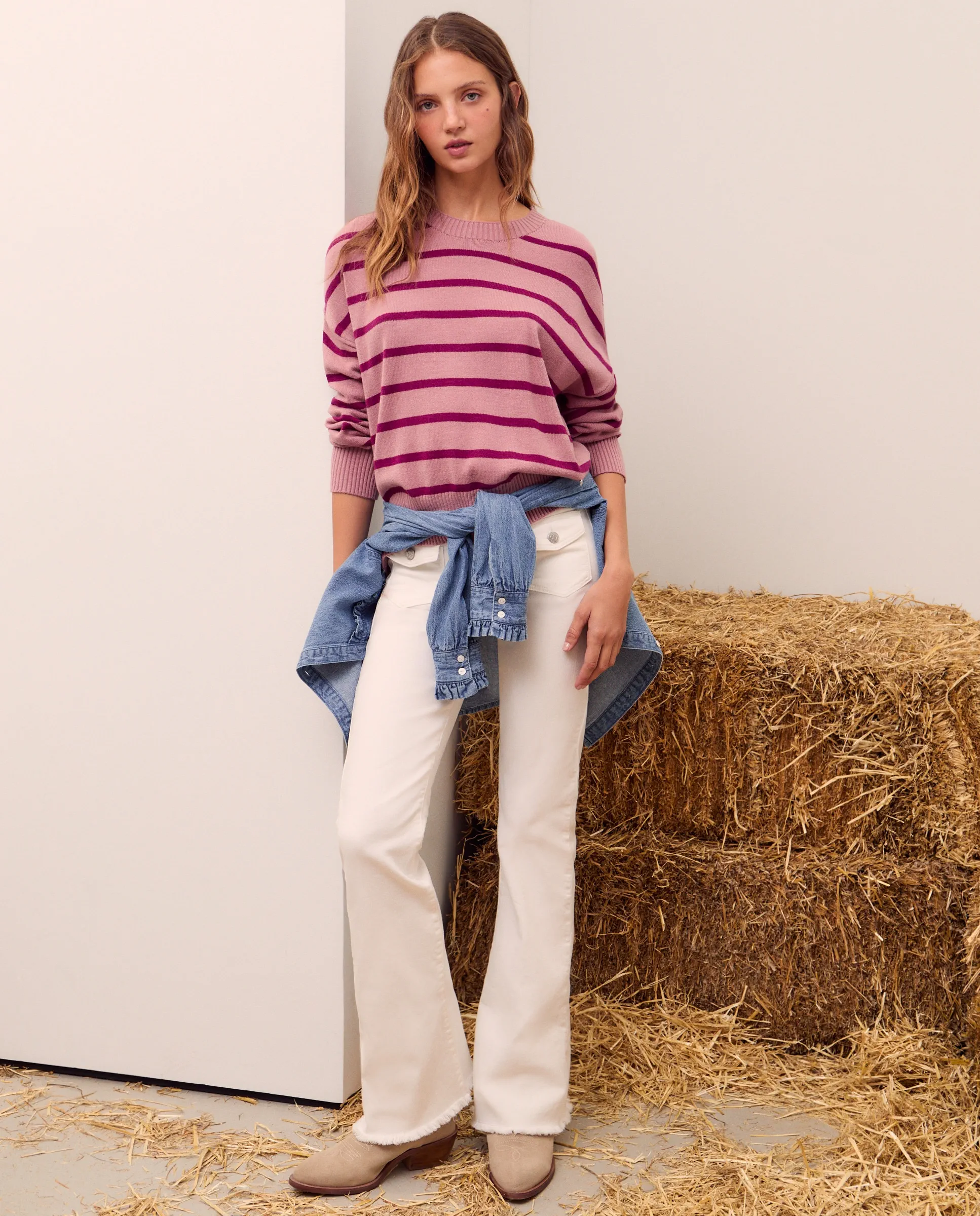 Базовый джемпер с роллинг-полосками для женщин Green Coast, пастельно-розовый
Базовый джемпер с роллинг-полосками для женщин Green Coast, пастельно-розовый