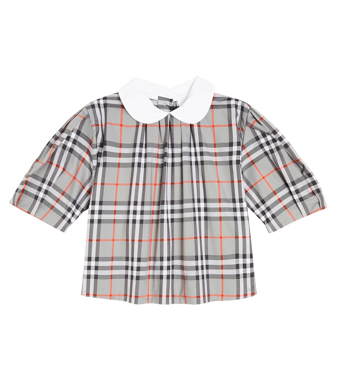 Блуза в клетку из смесового хлопка Burberry Kids, серый
Блуза в клетку из смесового хлопка Burberry Kids, серый
