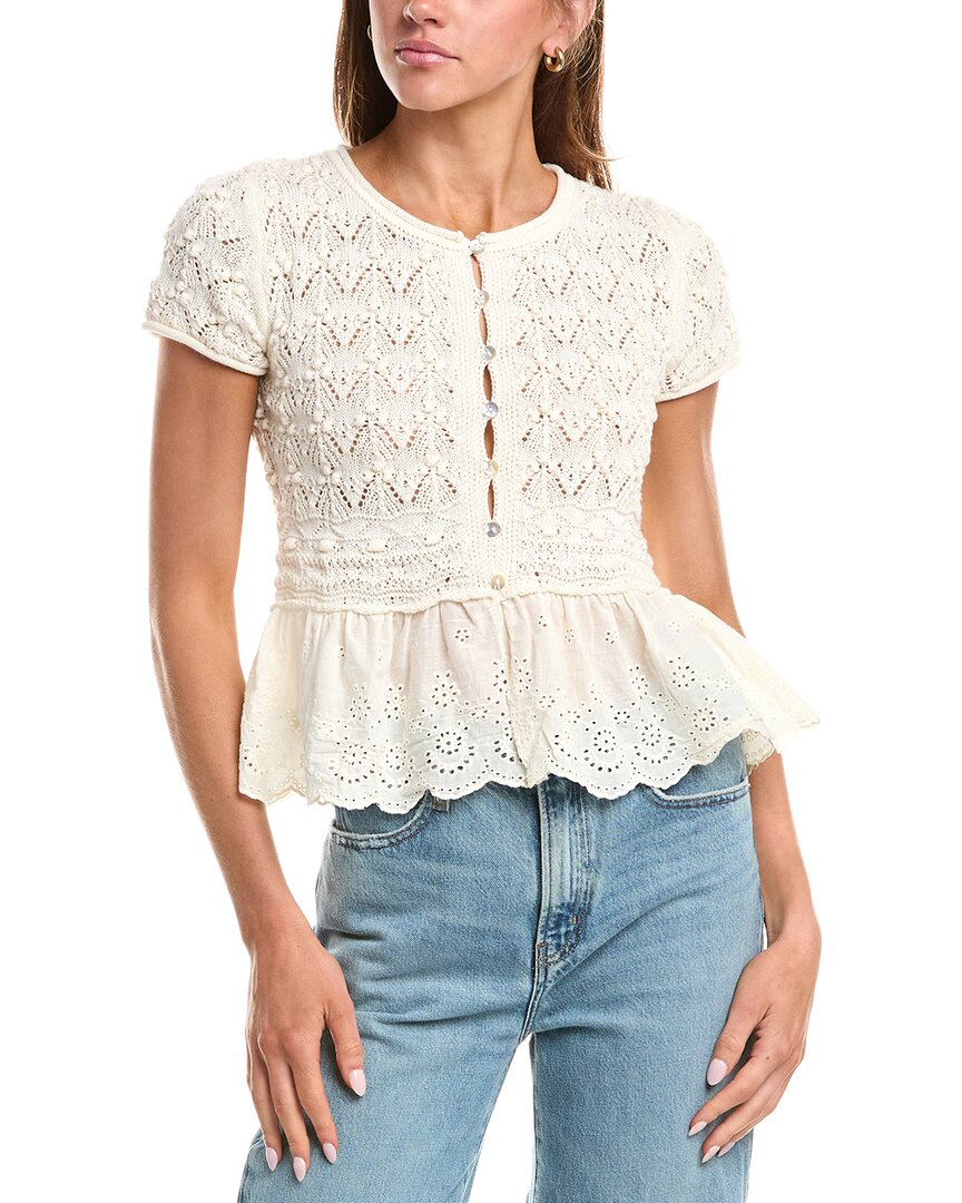 Авангардный топ с ажурной вязкой Avantlook, бежевый
Авангардный топ с ажурной вязкой Avantlook, бежевый