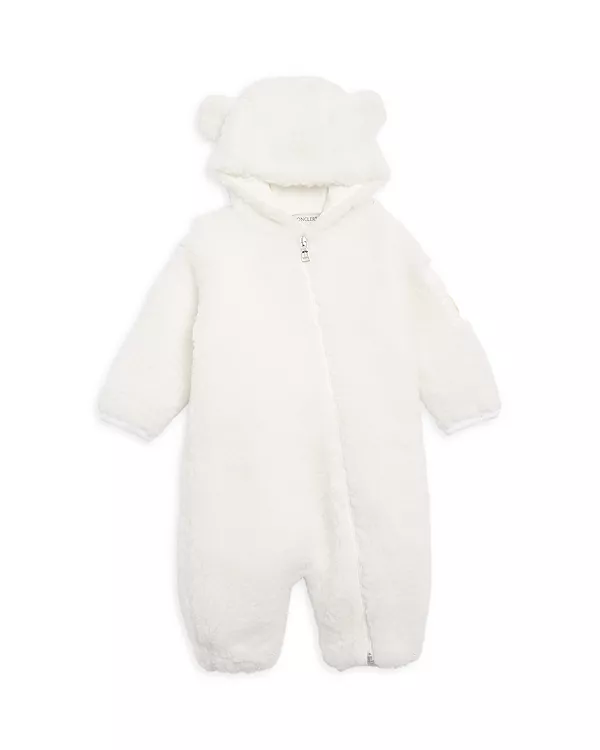 Детский комбинезон-пачка унисекс из искусственного меха с капюшоном. Moncler, белый
Детский комбинезон-пачка унисекс из искусственного меха с капюшоном. Moncler, белый