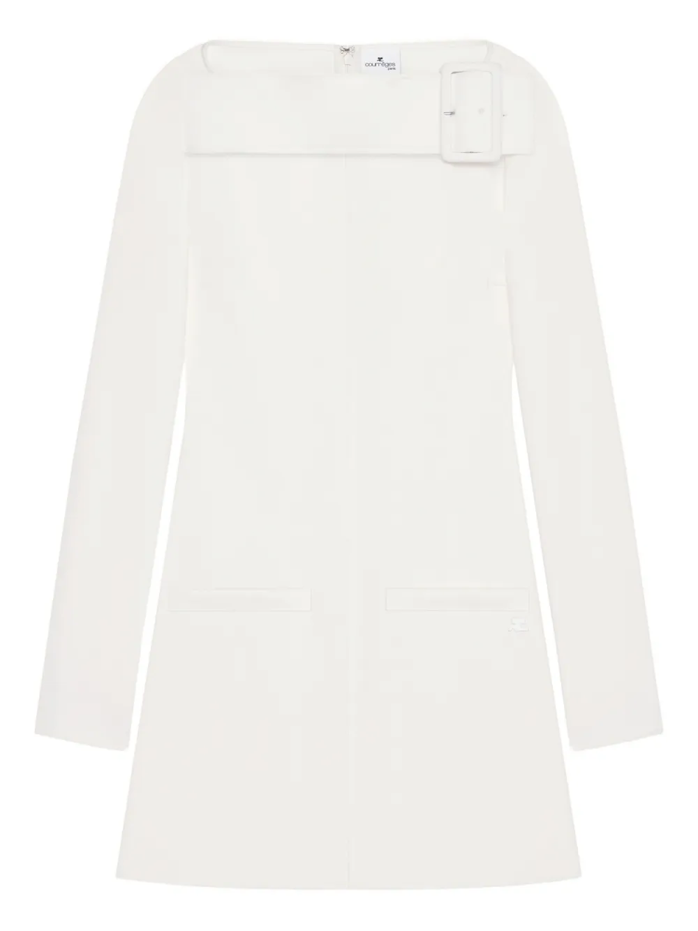 Платье мини с длинными рукавами Courrèges, белый
Платье мини с длинными рукавами Courrèges, белый