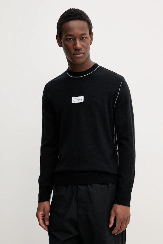 Шерстяной свитер Mm6 Maison Margiela, черный
Шерстяной свитер Mm6 Maison Margiela, черный