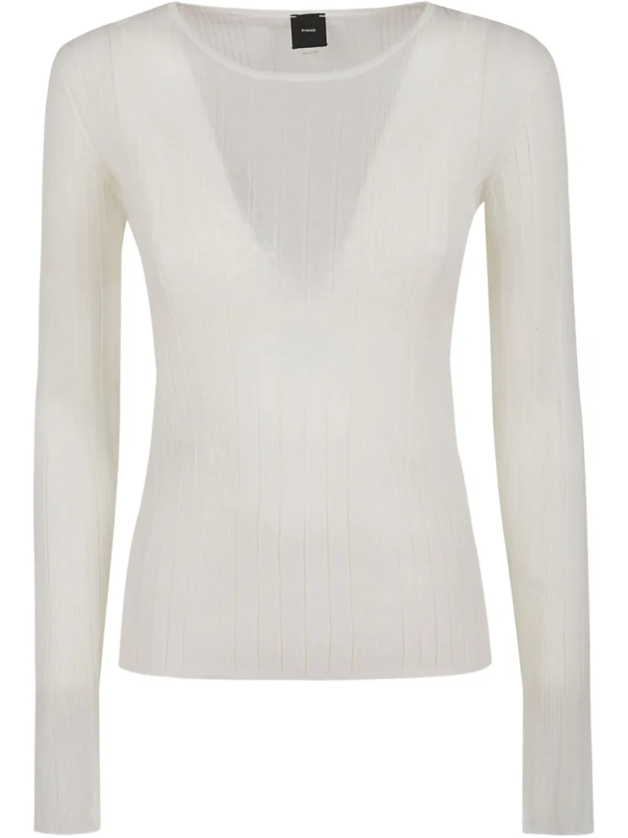 Ребристый свитер PINKO, белый 
Ребристый свитер PINKO, белый