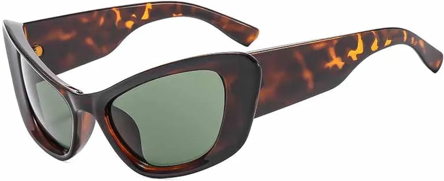 Винтажные солнцезащитные очки в стиле «кошачий глаз» в панк-стиле для мужчин и женщин, модные, роскошные, с блестками, конфетных цветов, для путешествий, защита от УФ-излучения UV400 TKKTLLT, Leopard Green
Винтажные солнцезащитные очки в стиле «кошачий глаз» в панк-стиле для мужчин и женщин, модные, роскошные, с блестками, конфетных цветов, для путешествий, защита от УФ-излучения UV400 TKKTLLT, Leopard Green