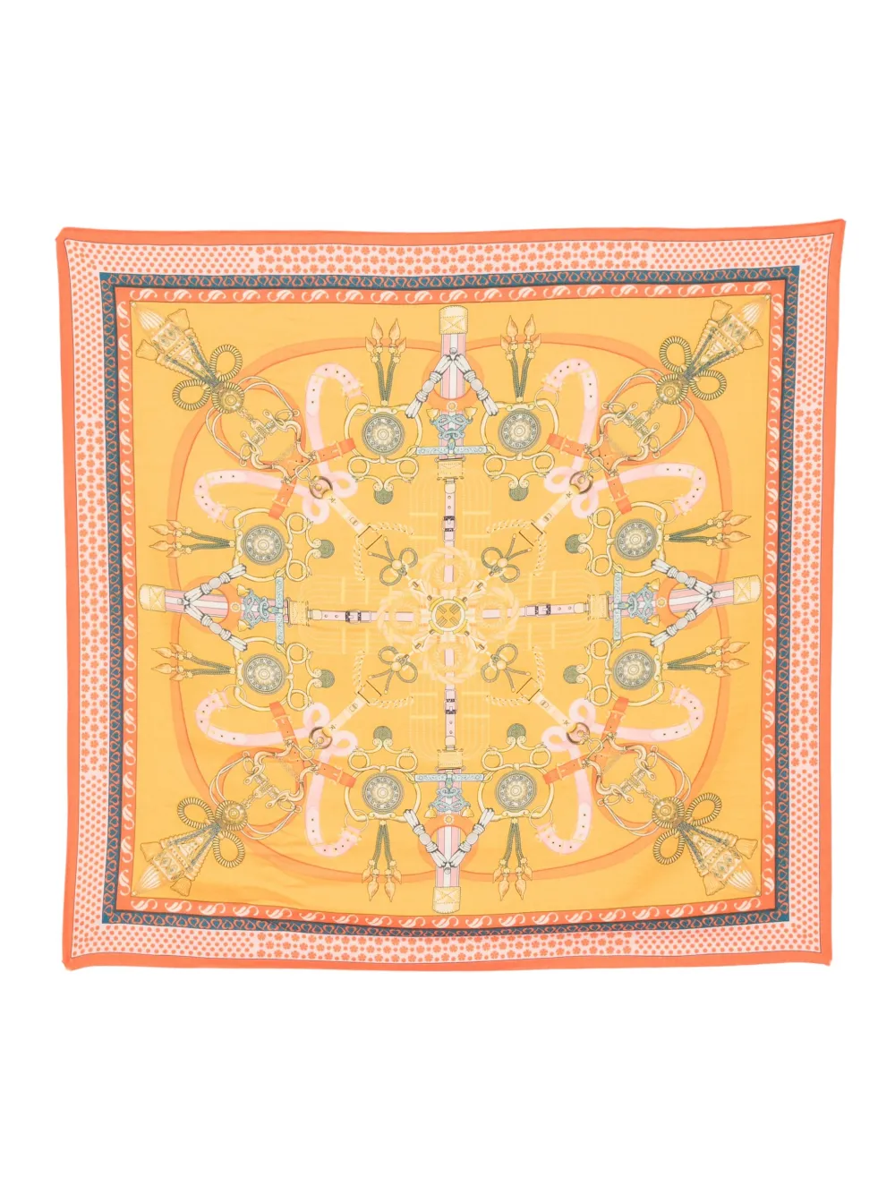 Платок с принтом N.Peal, желтый
Платок с принтом N.Peal, желтый