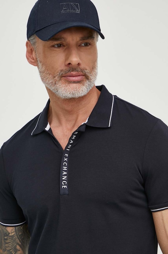 Поло Armani Exchange, темно-синий 
Поло Armani Exchange, темно-синий
