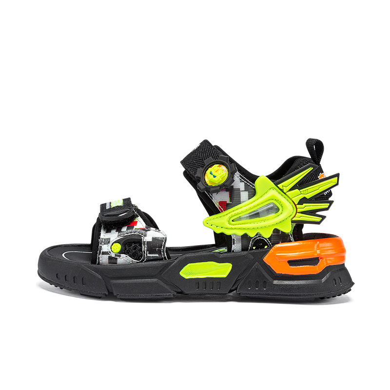 Детские сандалии серии Mecha для детей 3–7 лет BIG WASP, черный/зеленый 
Детские сандалии серии Mecha для детей 3–7 лет BIG WASP, черный/зеленый