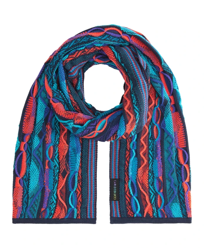 Коралловый вязаный шарф Carlo Colucci, синий
Коралловый вязаный шарф Carlo Colucci, синий