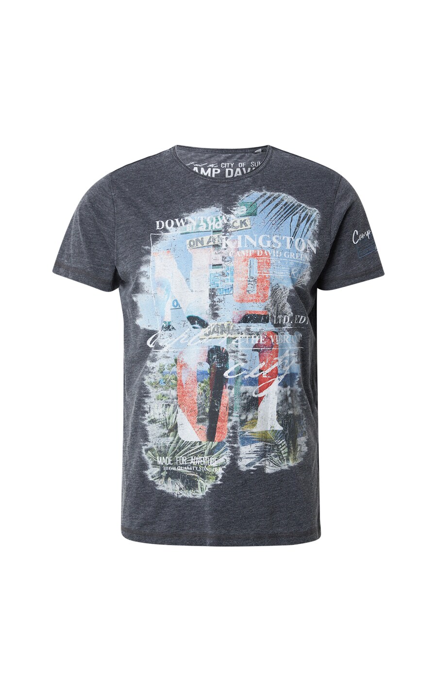 Футболка CAMP DAVID, mottled black 
Футболка CAMP DAVID, mottled black