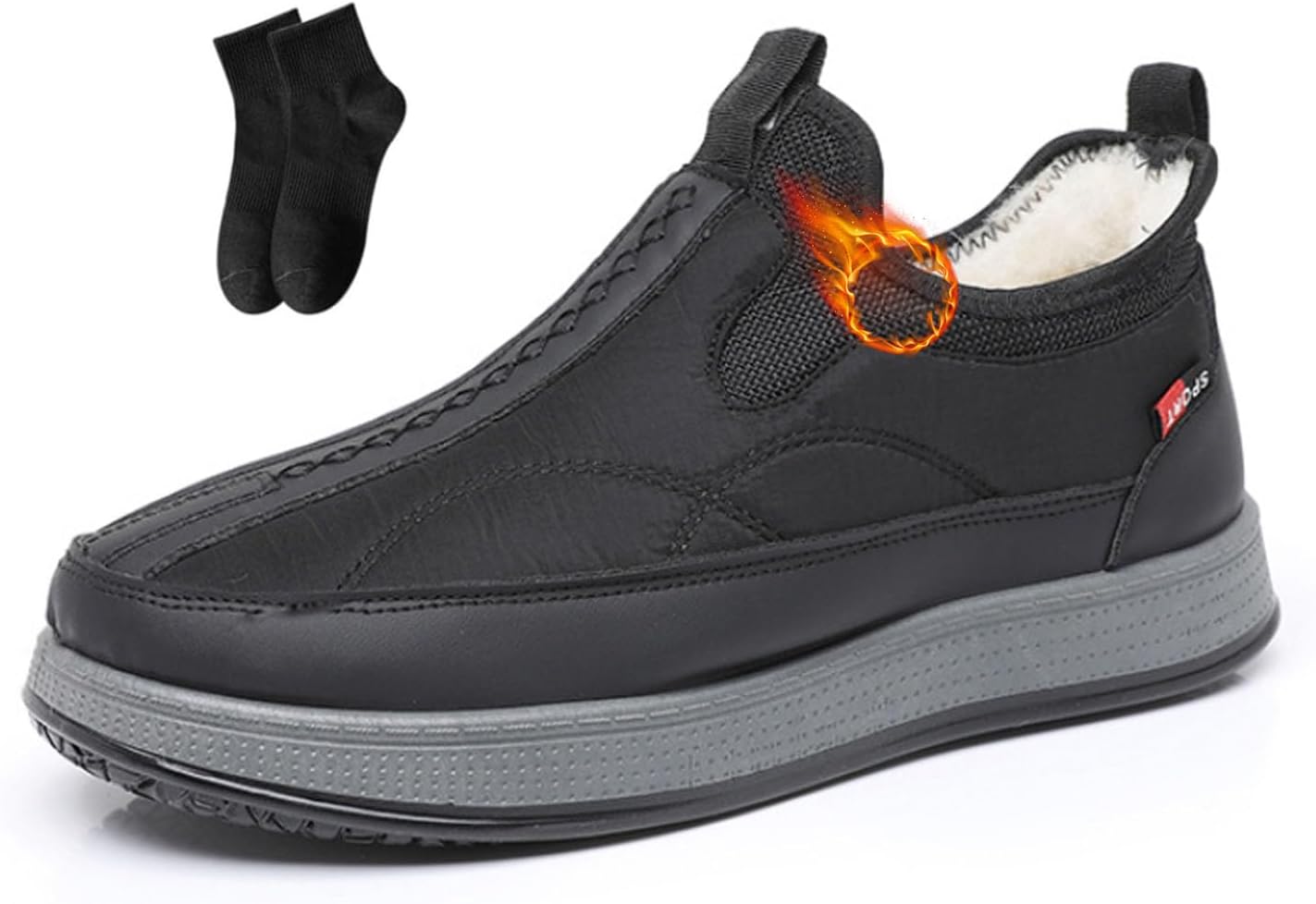 Мужские зимние сапоги NoworFewer с теплой меховой подкладкой, высокие до щиколотки, утепленные, с меховой подкладкой, хлопковые, противоскользящие, для походов, водонепроницаемые, удобные, ортопедические, черный
Мужские зимние сапоги NoworFewer с теплой меховой подкладкой, высокие до щиколотки, утепленные, с меховой подкладкой, хлопковые, противоскользящие, для походов, водонепроницаемые, удобные, ортопедические, черный