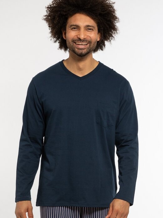 Пижамная рубашка из органического хлопка Ammann, синий
Пижамная рубашка из органического хлопка Ammann, синий