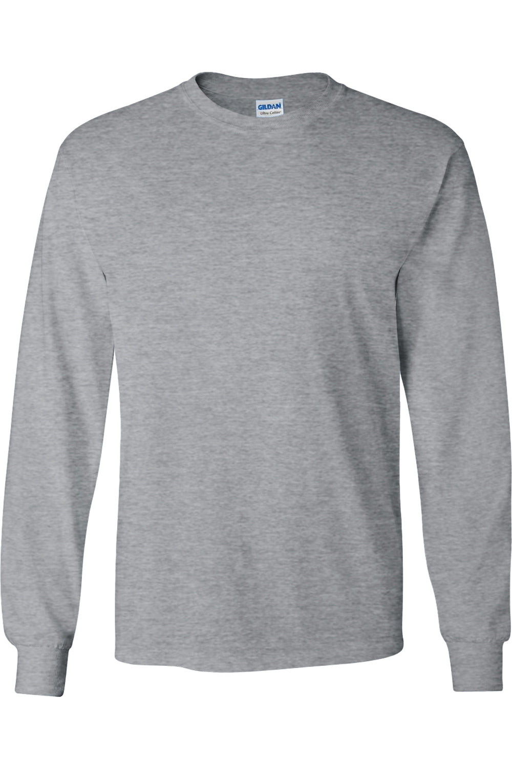Gildan Мужская однотонная футболка с круглым вырезом и длинными рукавами из ультрахлопка, цвет sport grey
Gildan Мужская однотонная футболка с круглым вырезом и длинными рукавами из ультрахлопка, цвет sport grey