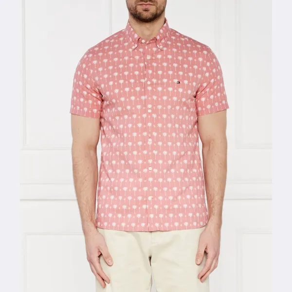 Облегающая рубашка с мини-ладоном Tommy Hilfiger, розовый
Облегающая рубашка с мини-ладоном Tommy Hilfiger, розовый