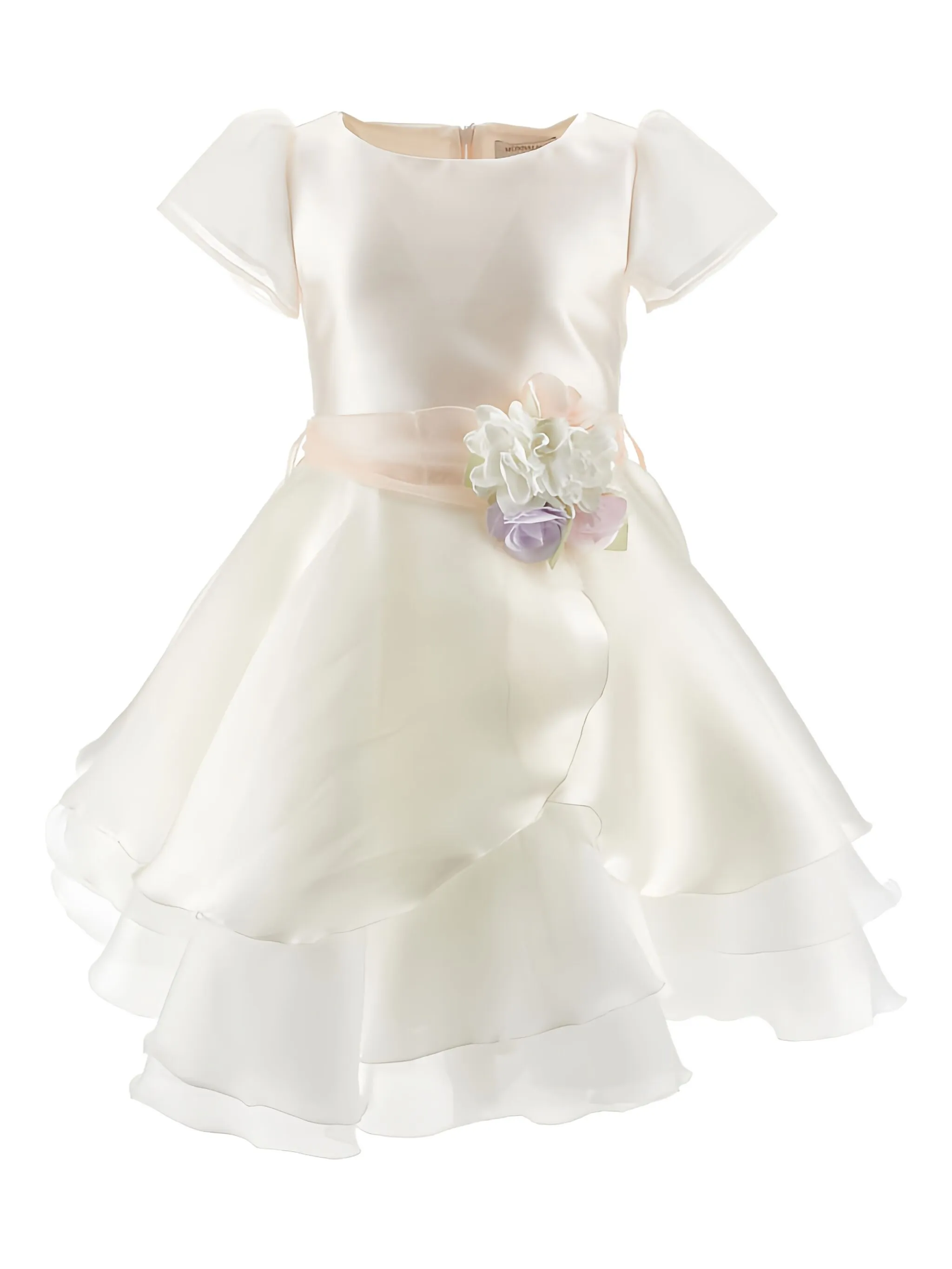 Ярусное платье с цветочной аппликацией Monnalisa, нейтральный
Ярусное платье с цветочной аппликацией Monnalisa, нейтральный